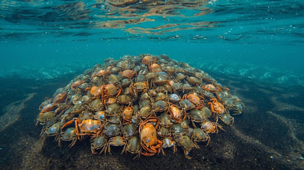 The Crabs Werent Feeding — They Were Holding Something Down