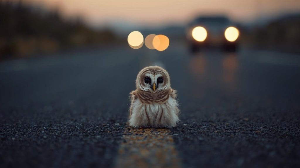 The Baby Owl That Stopped Traffic and Led to a Rescue